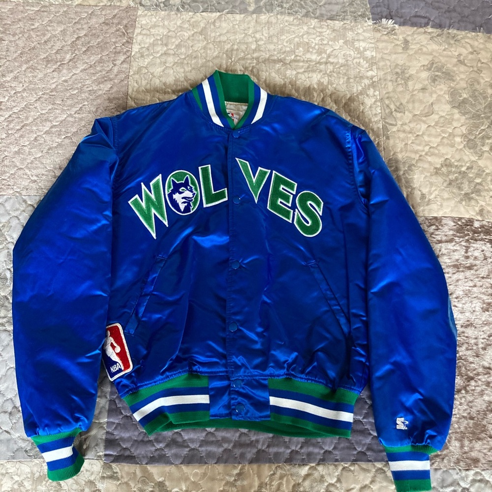 Vintage Timberwolves Starter Jackey